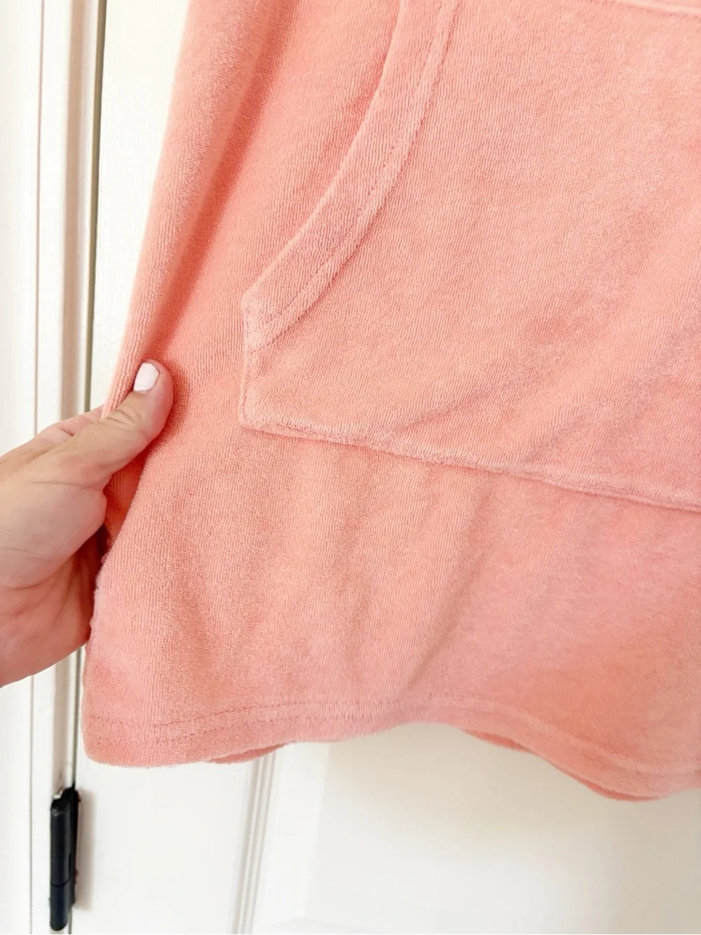 Small • Lily & Dan peach terrycloth swim coverup
